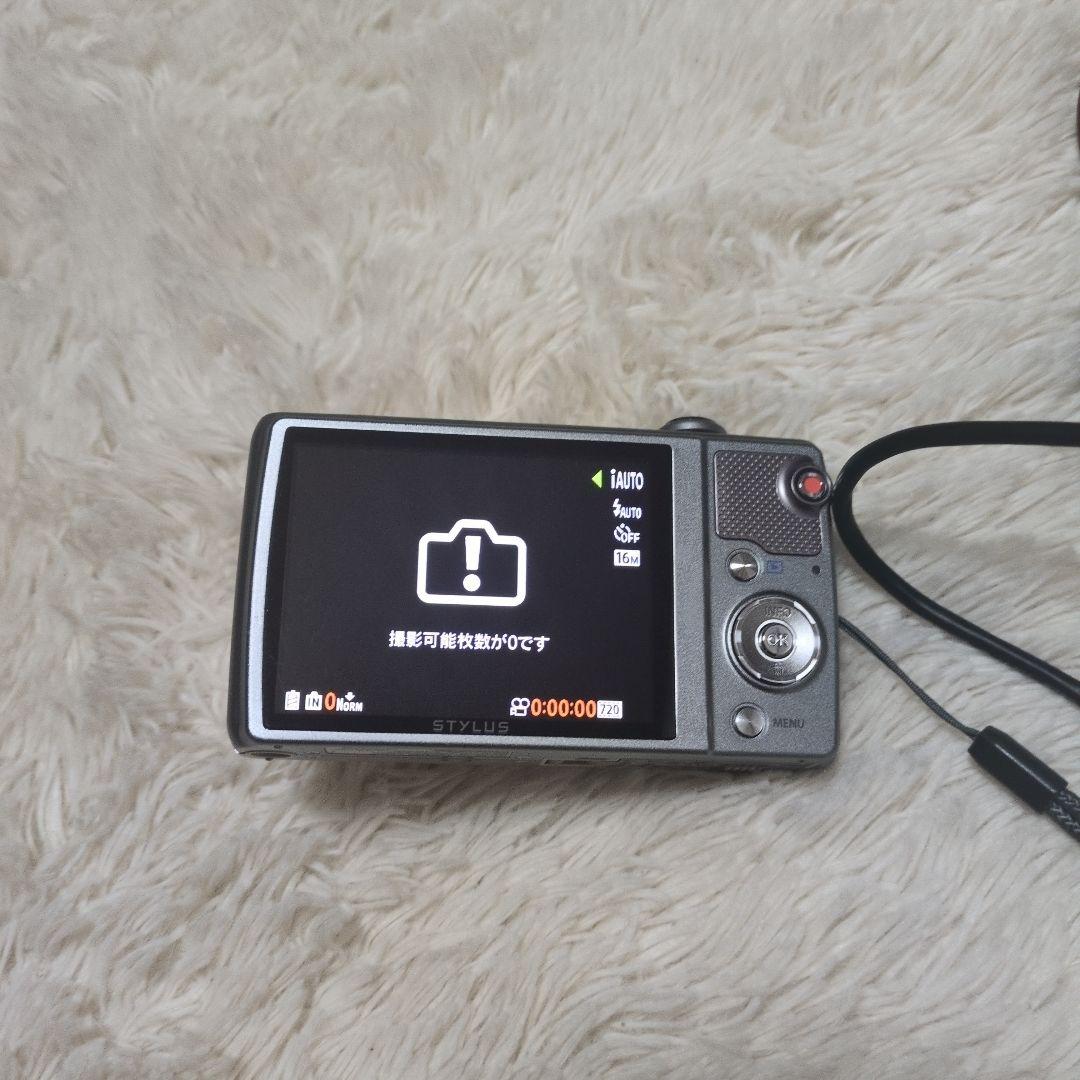 OLYMPUS STYLUS シルバー VR-370 コンパクトデジタルカメラ