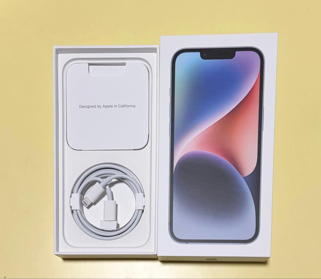 【超美品】iPhone 14 128G ブルー 本体