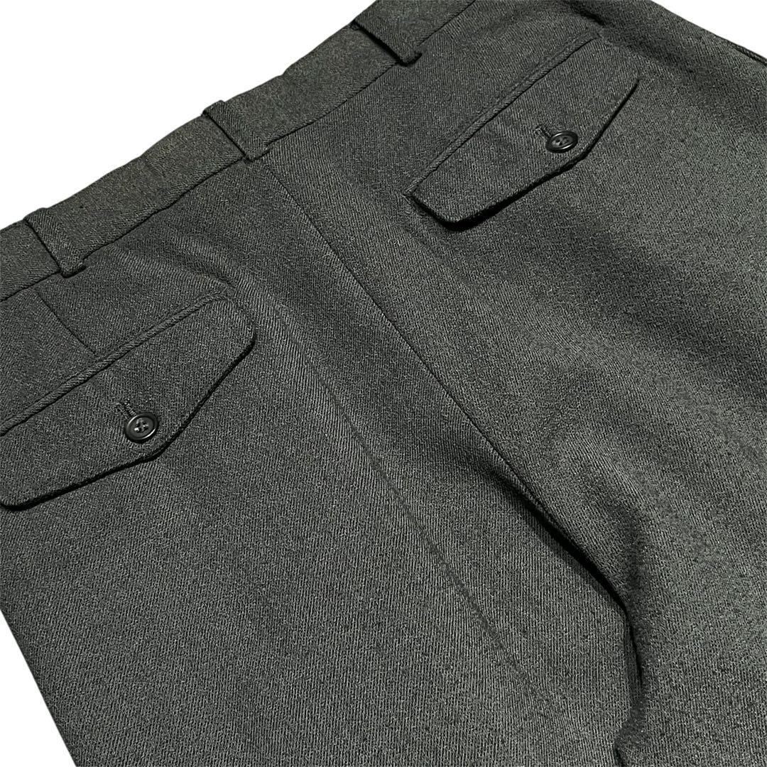 90s~ EMPORIO ARMANI ウール ドレープ ワイド スラックス