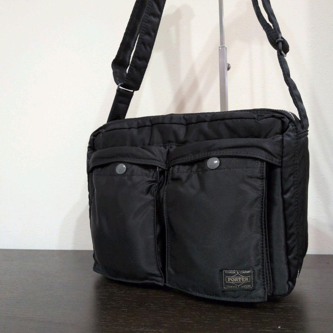 美品　PORTER　TANKER　タンカー ショルダーバッグ　2層　黒