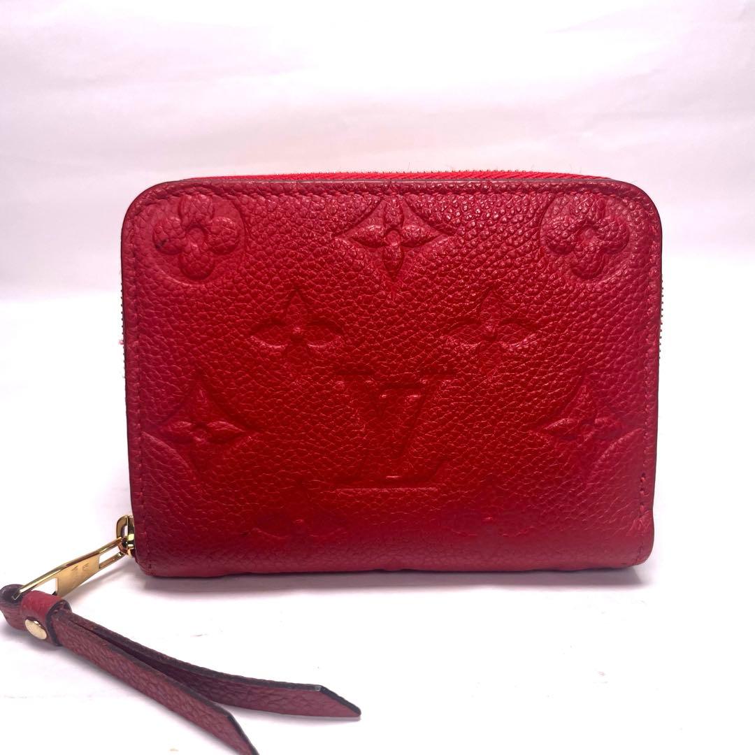 ルイヴィトン✨アンプラント ジッピー パース レッド