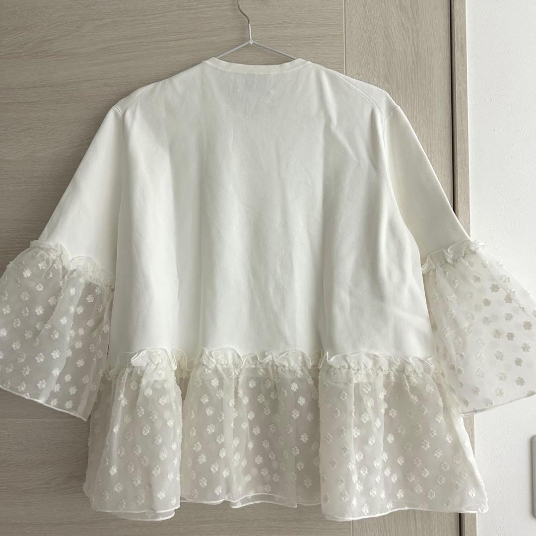 極美品 2024 ユナイテッドアローズ フラワーカットジャカード コンビニット