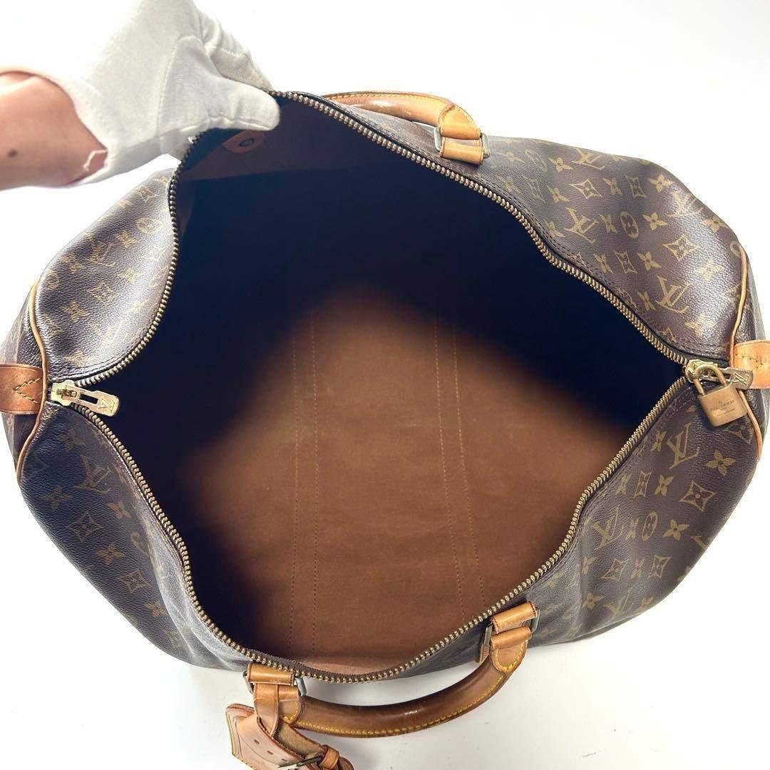 ルイヴィトン　モノグラム　キーポル55 ボストンバッグ　ブラウン