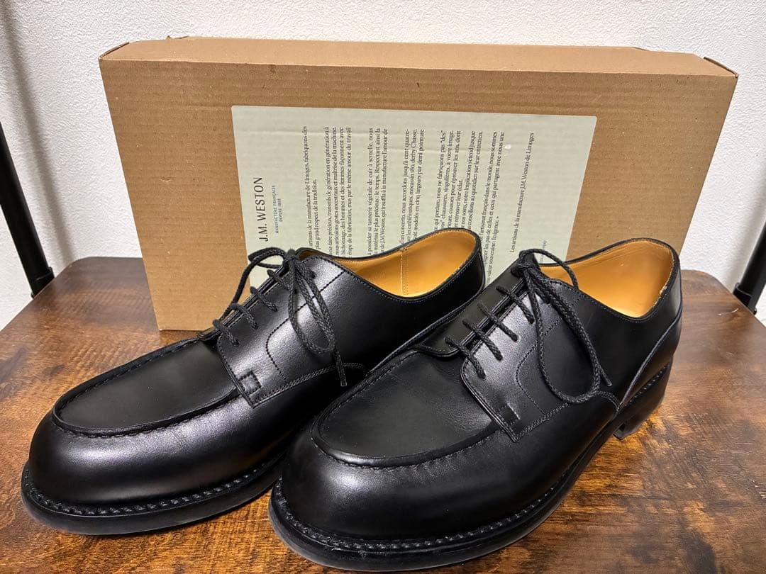 サントンjmweston ゴルフ　黒　7E