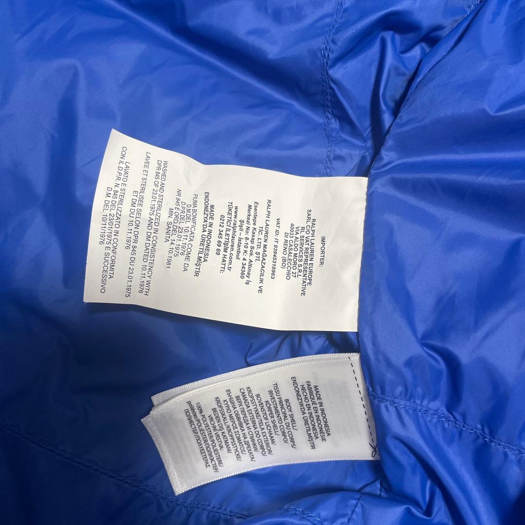 ★美品★XS POLO RALPH LAUREN ネイビーダウンベスト