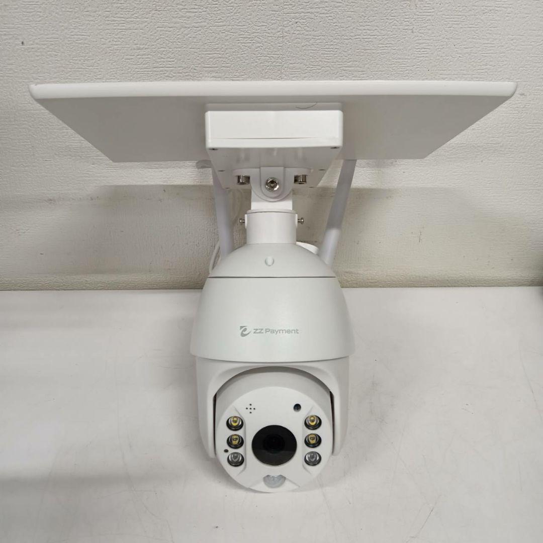 ZZ Payment ソーラー防犯カメラ ホワイト　1107-012