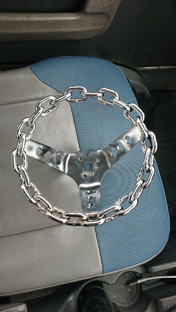 チェーンステアリング　8インチ　ローライダー　lowrider クロームメッキ