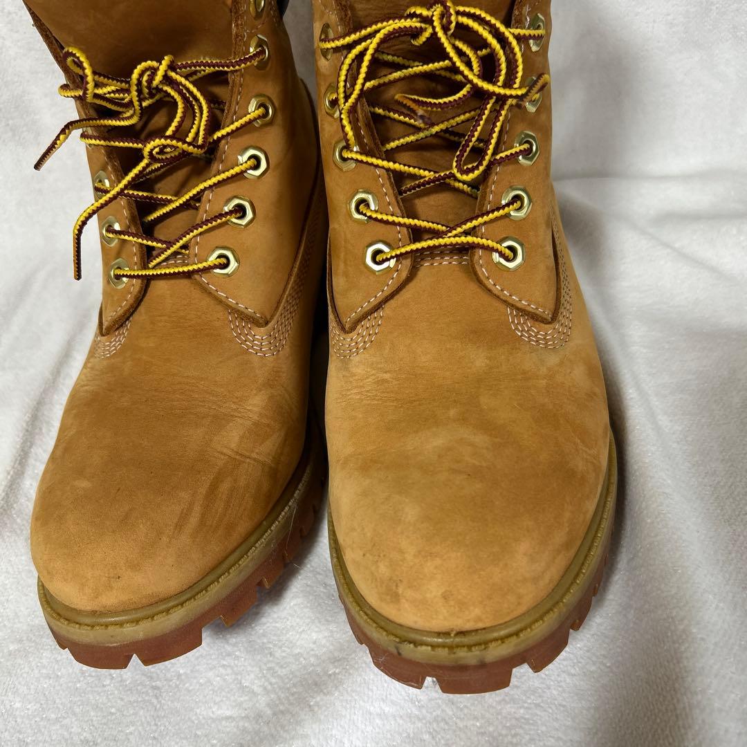 Timberland 防水スエードワークブーツ ブラウン 26㎝