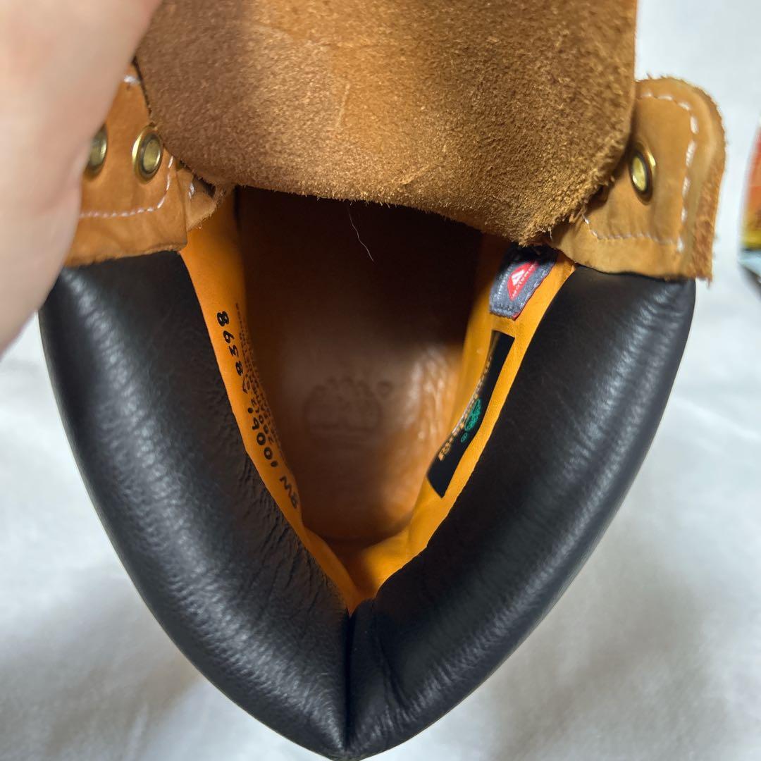 Timberland 防水スエードワークブーツ ブラウン 26㎝