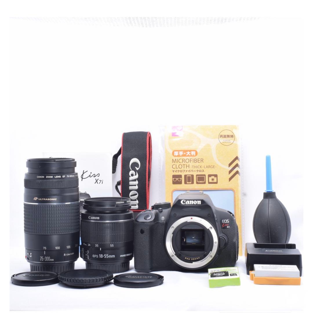 ✨️超豪華セット✨️Canon Kiss X7i 超望遠ダブルレンズセット❣️