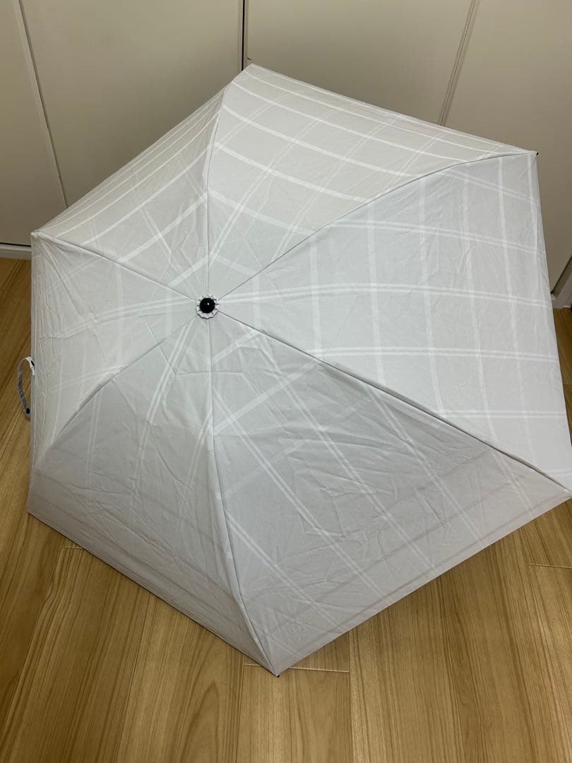 サンバリア 折りたたみ日傘 ３段折 チェック