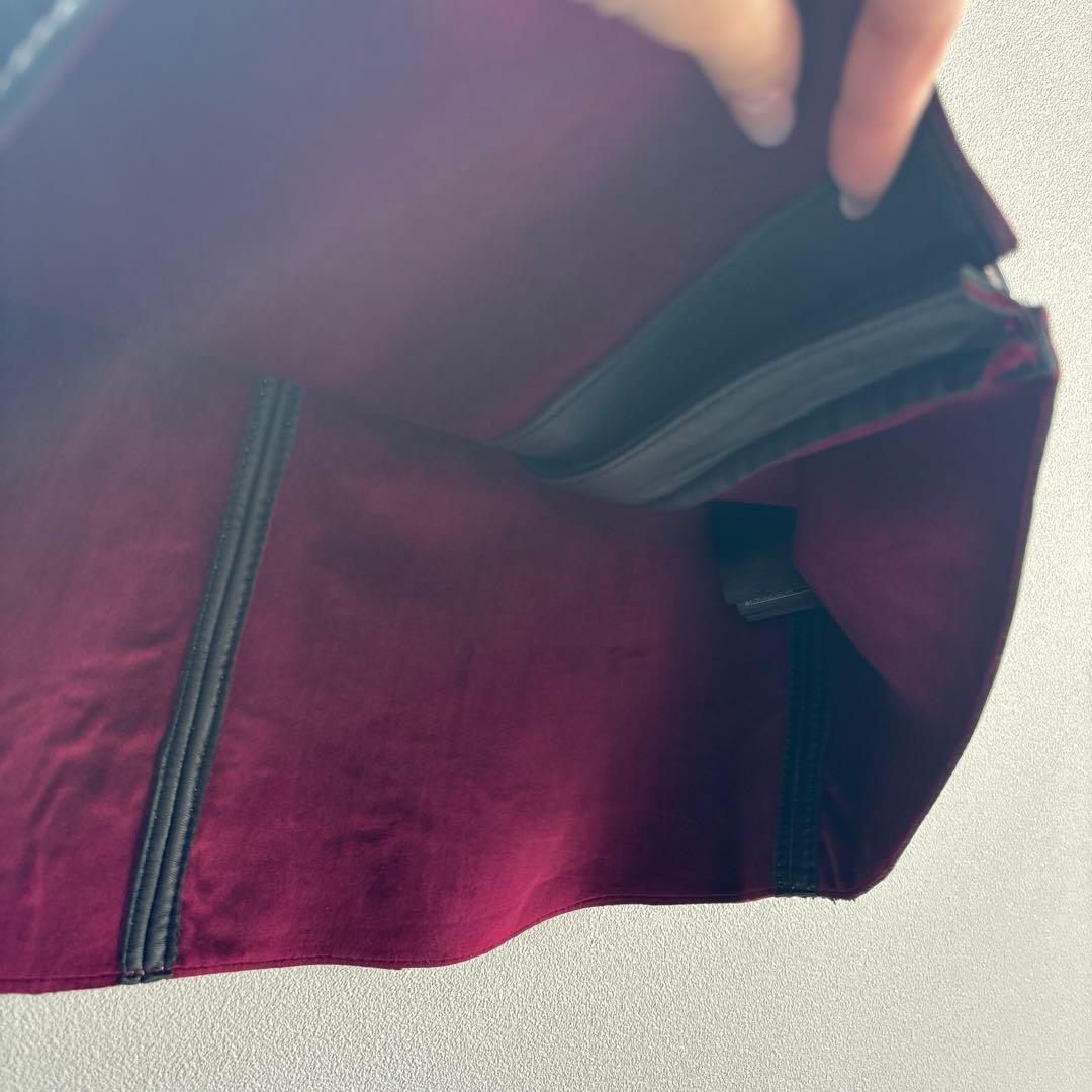 maje レザー　台形　ミニスカート　34 ベルト付き　マージュ　ブラック