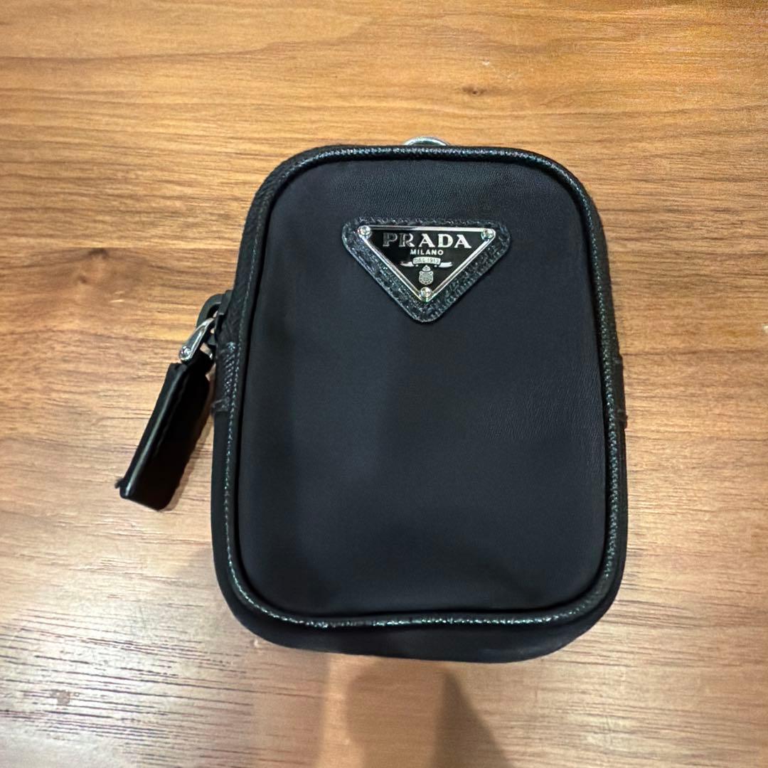 【PRADA】 Re-Nylon xサフィアーノレザー ショルダーバッグ正規品