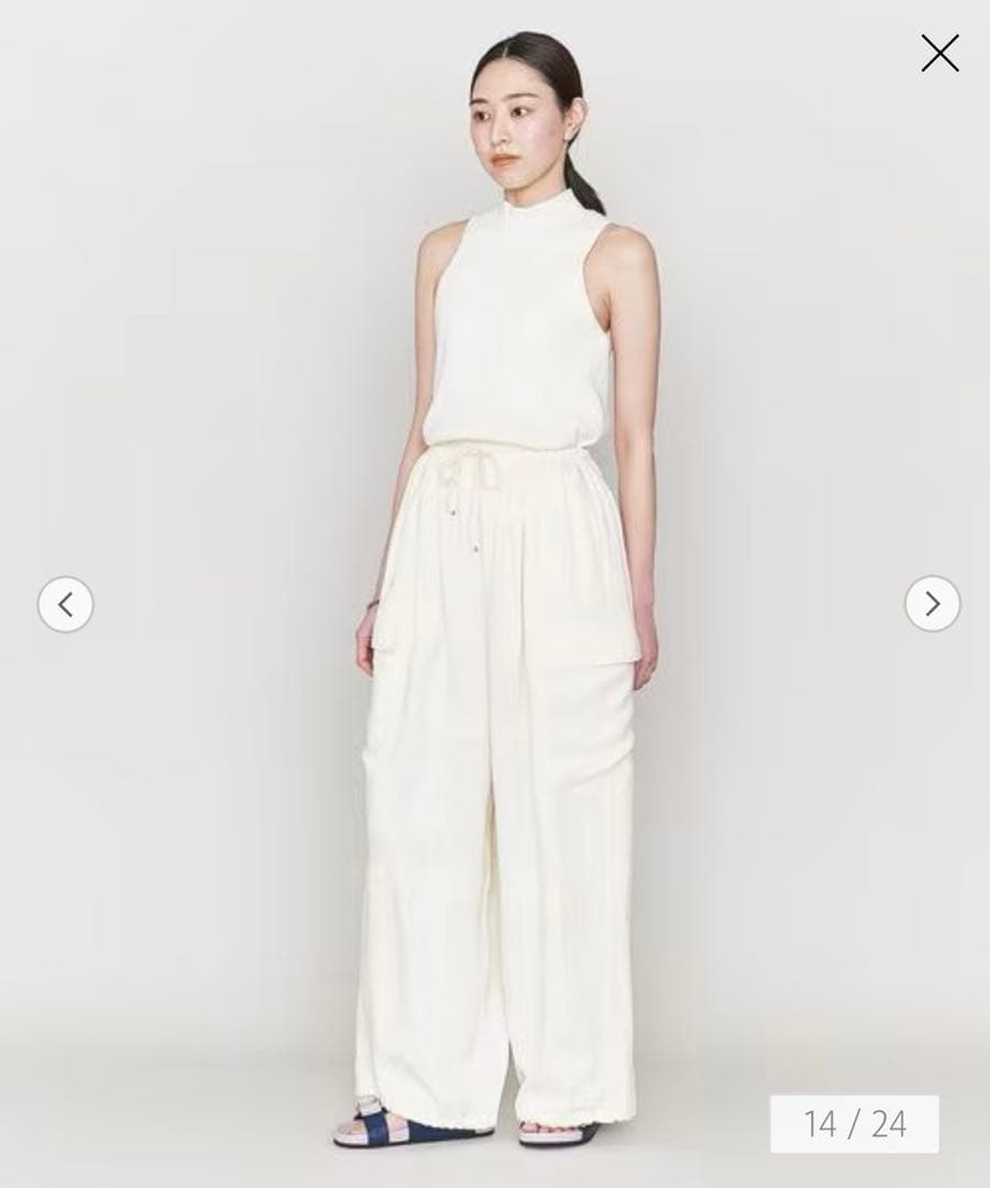 ＜ASTRAET＞ACE サテン カーゴ イージーパンツ