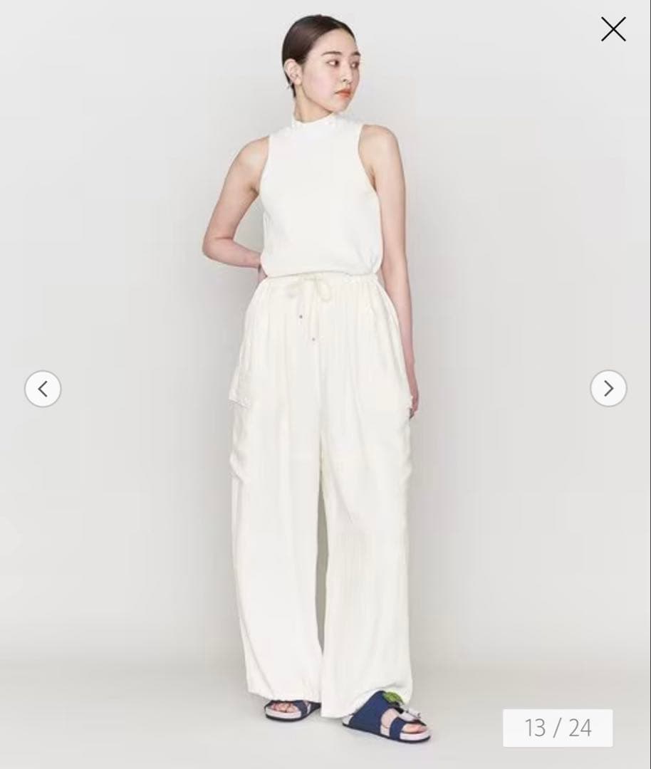 ＜ASTRAET＞ACE サテン カーゴ イージーパンツ