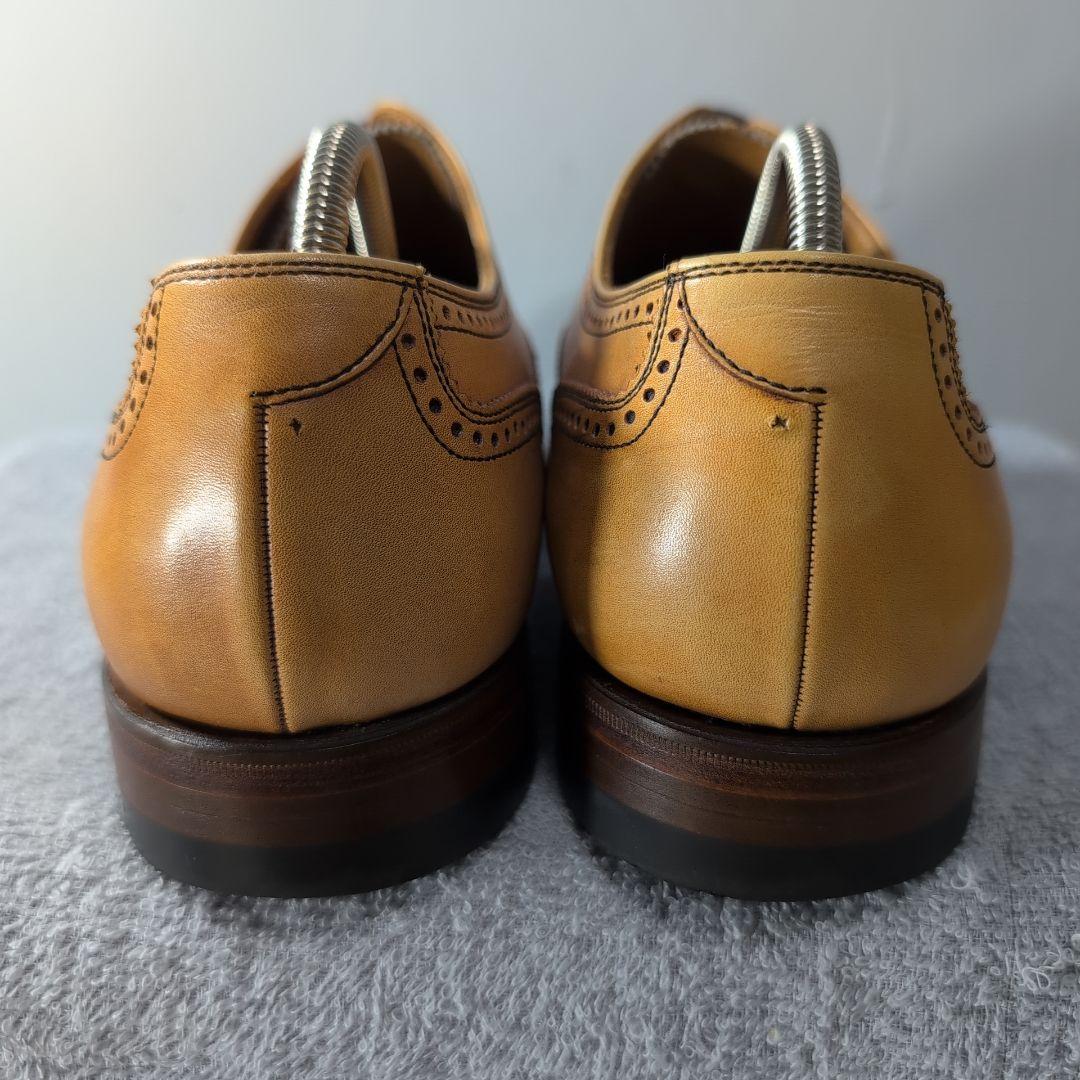 SCOTCHGRAIN ウィング ストレート メダリオン レザー ブラウン