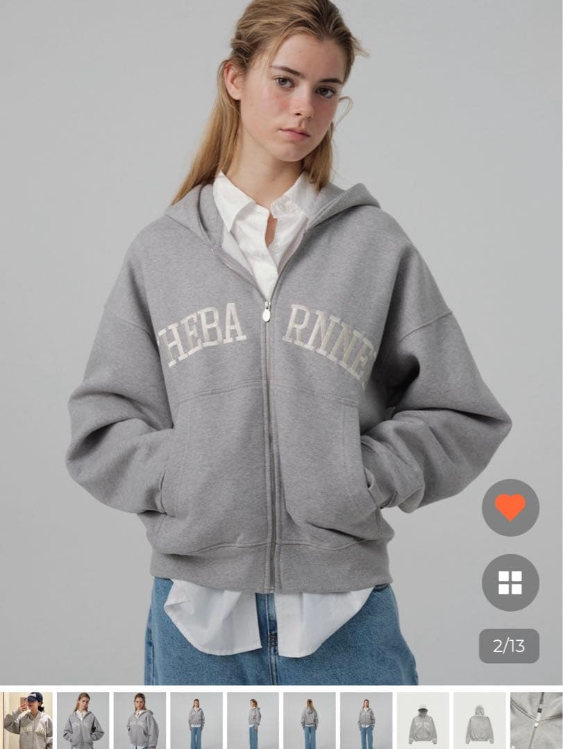 トップス Warm Campie Sweat Zip-Up Hoodie