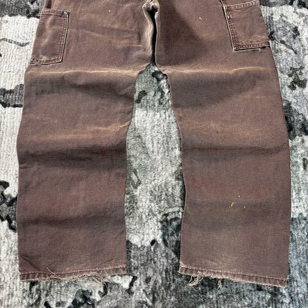 極上クラッシュ ダック地 良フェード レザータグ スペシャル ゆるだぼ 一点物