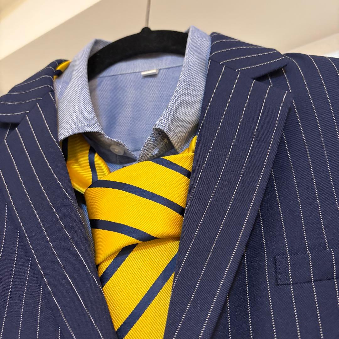 170 ネイビー ストライプ スーツ 2ピース 卒業式　男子　男の子　160