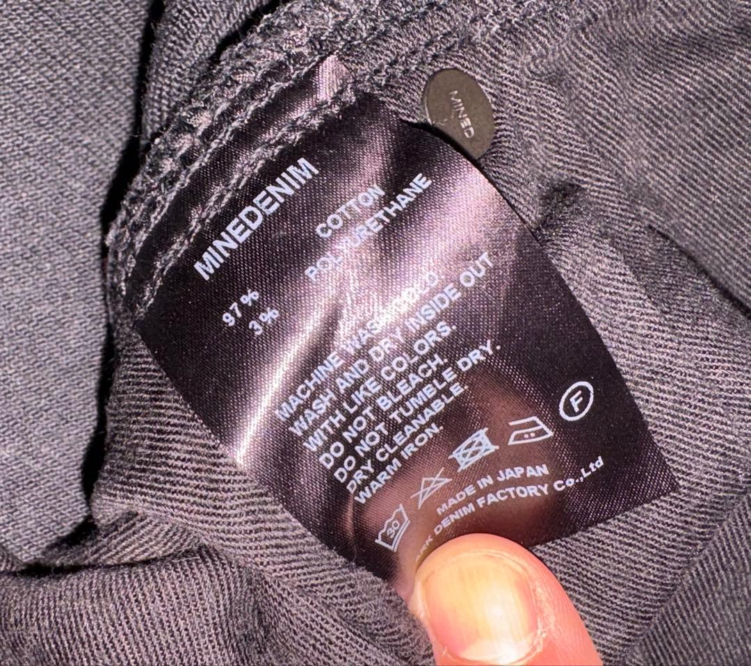 MINEDENIM マインデニム Standard Slim ブラック