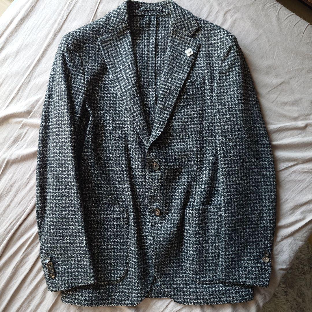 ikko様 LARDINI ハウンドトゥース ジャケット46 イタリア製