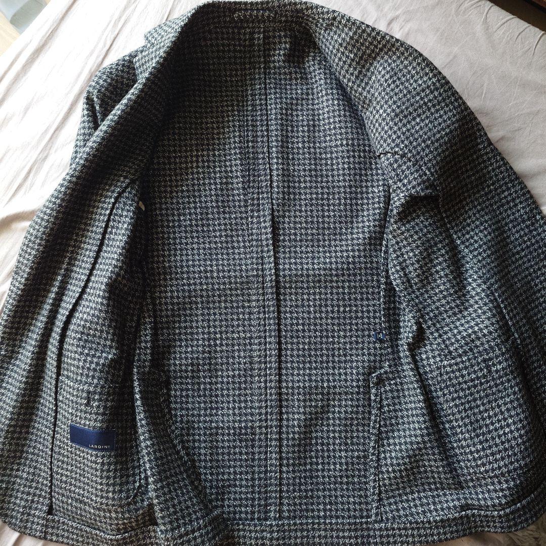 ikko様 LARDINI ハウンドトゥース ジャケット46 イタリア製