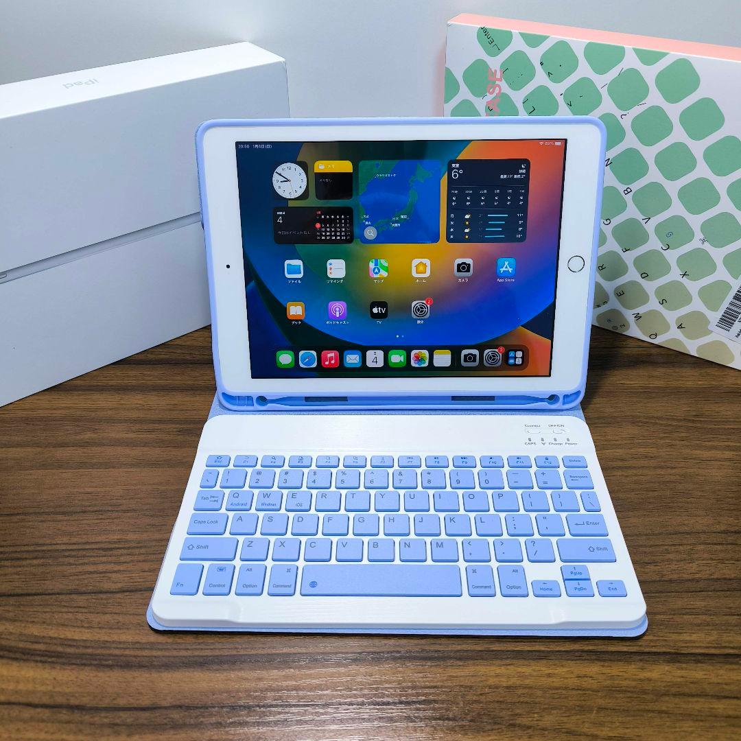 iPad 第5世代 Simフリー 128GB ケースとキーボードセット