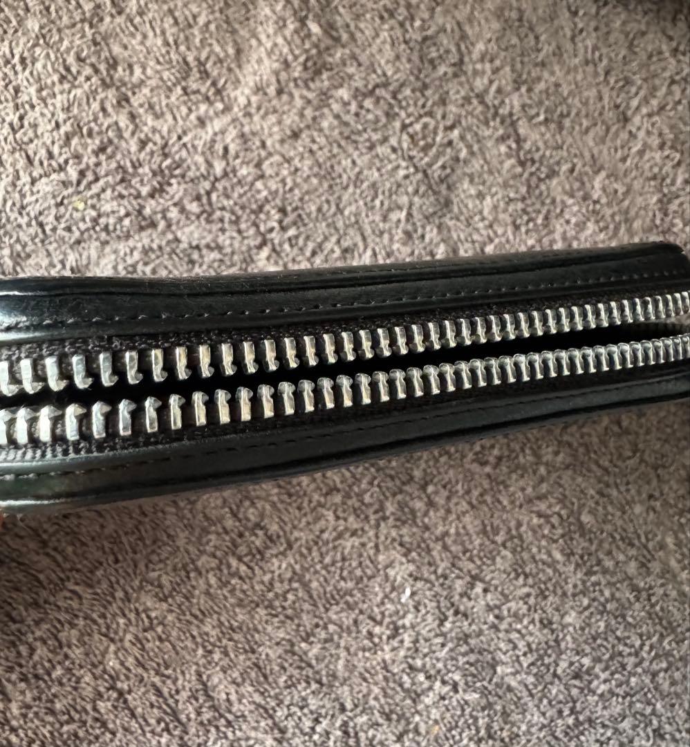 3 SIDE ZIP 3サイドジップ サイドピラミッドスタッズレザーウォレット
