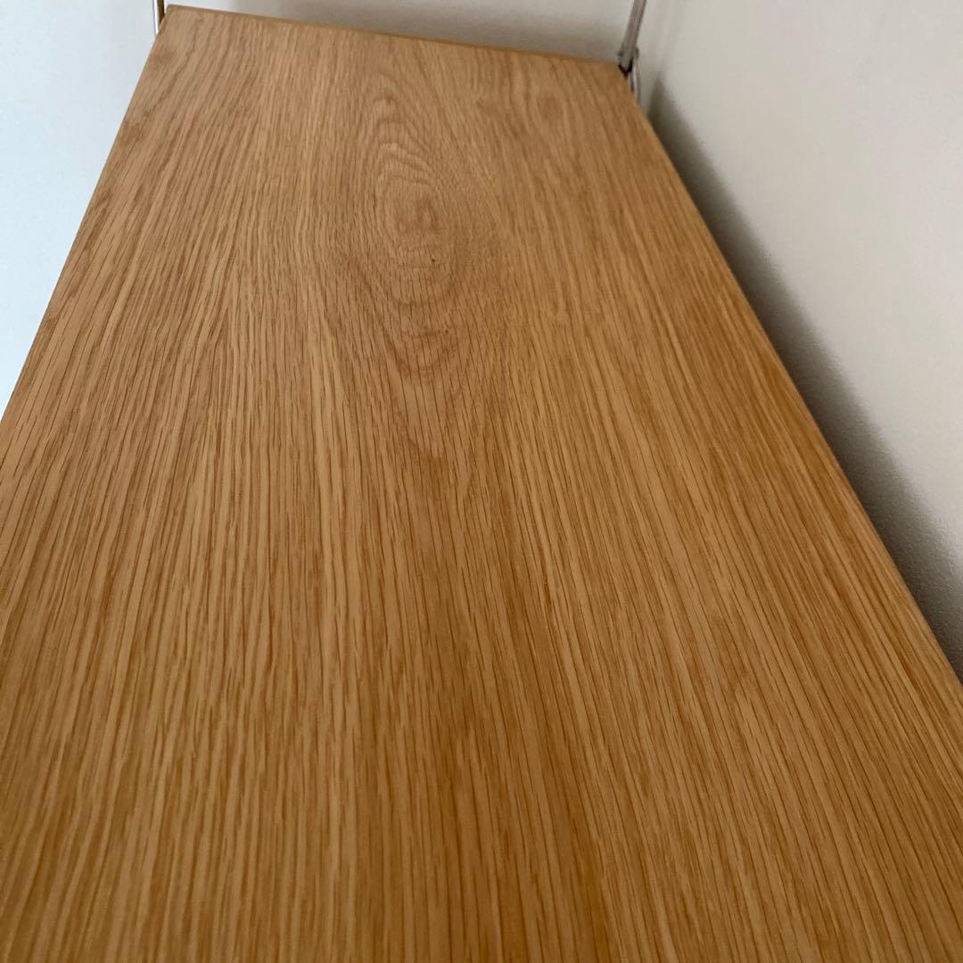 スチールユニットシェルフ用・ボックス・ガラス引き戸・オーク材