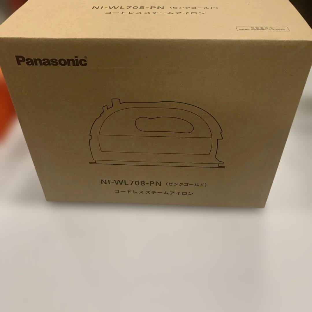 Panasonic コードレススチームアイロン　NI-WL708 ピンクゴールド