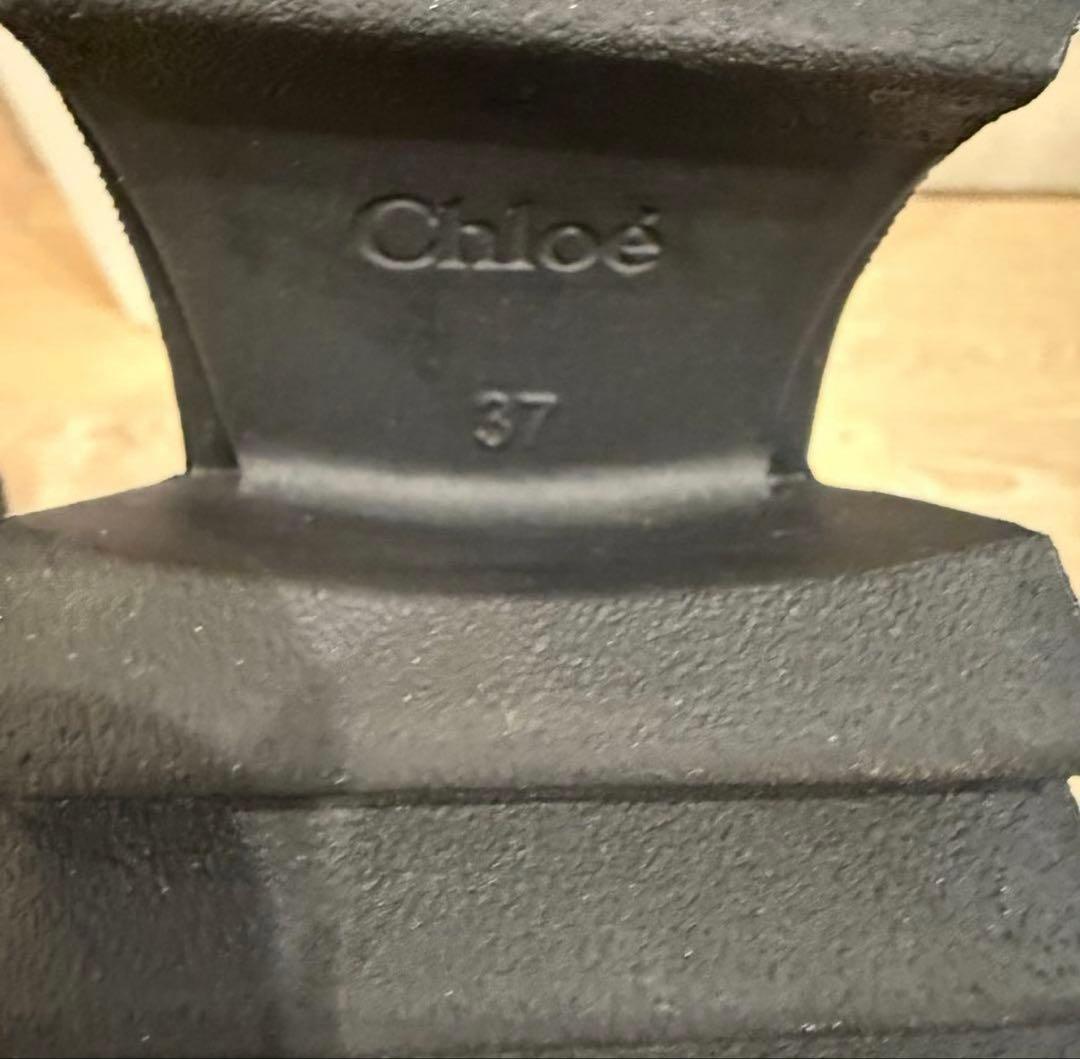 Chloe クロエ　レインブーツ　黒　37