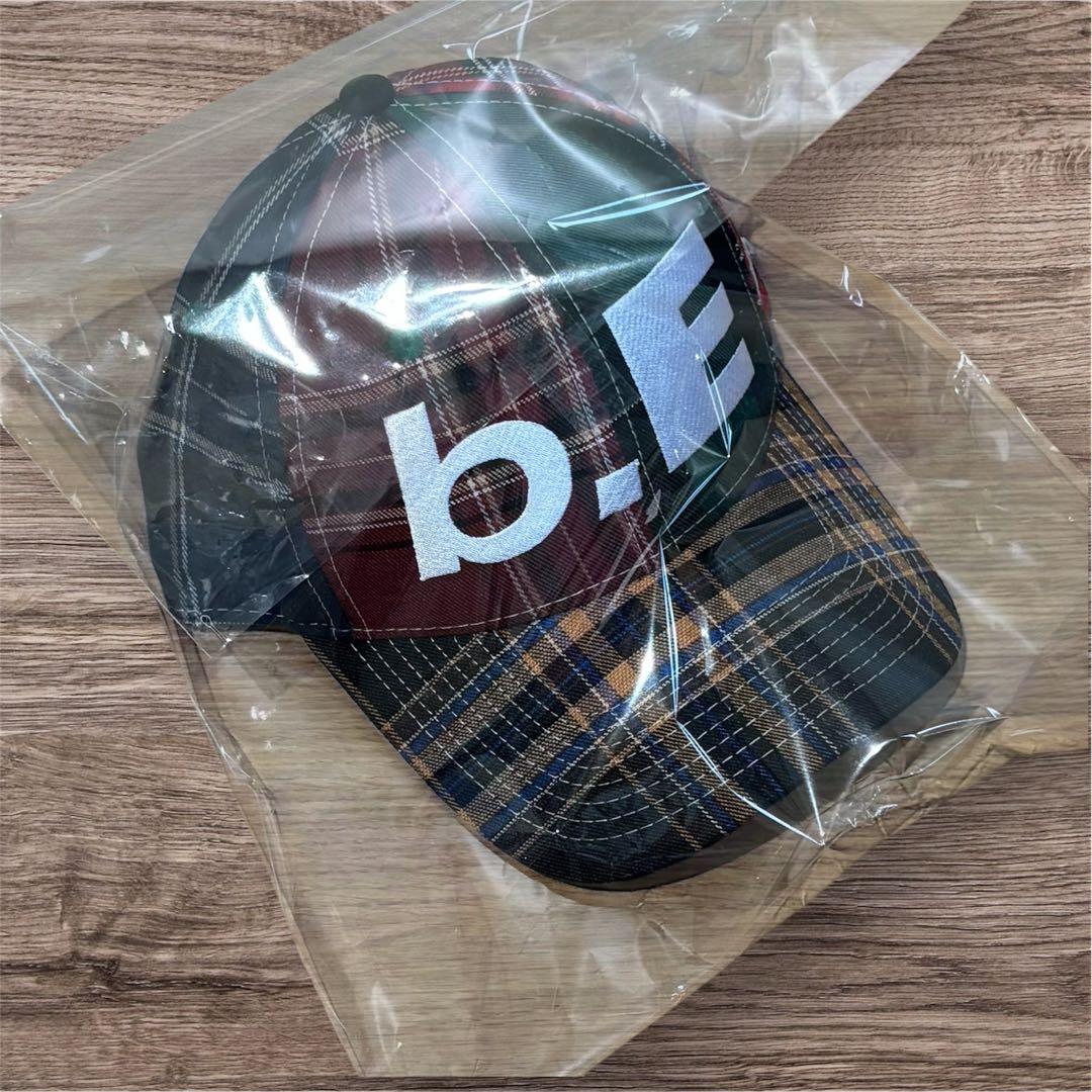 b.Eautifulキャップ b.E Hat Blue Plaid Cap