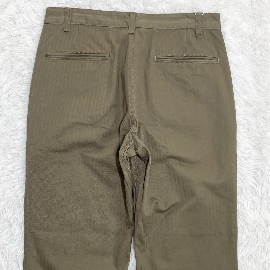 【新品未使用】エフオービーファクトリー　へリボーントラウザーズ・VAT染料・LL