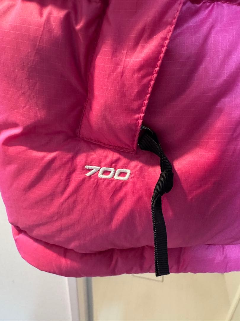 THE NORTH FACE XL ダウンベスト ピンク/ブラック