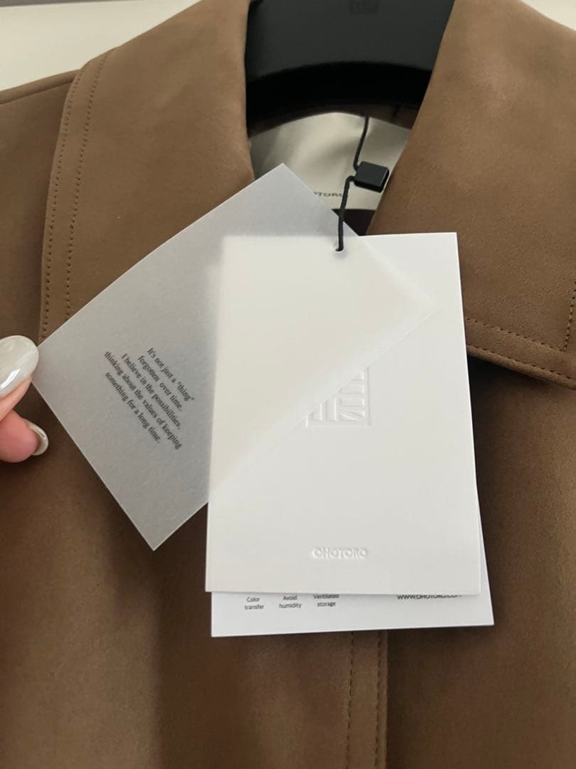 OHOTORO/ Henry Suede Jacket ベージュ