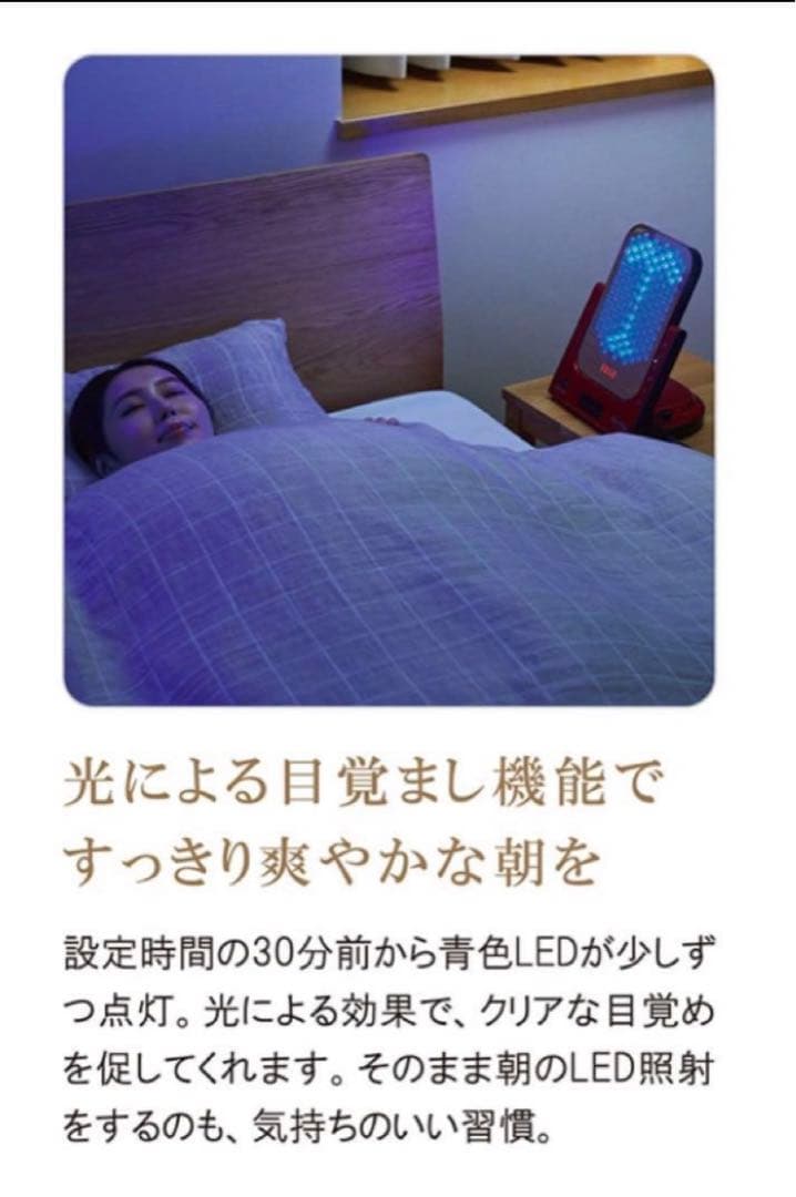 VIRUGA レッド色　LED 照射　美顔器　照射パネル　シャープ