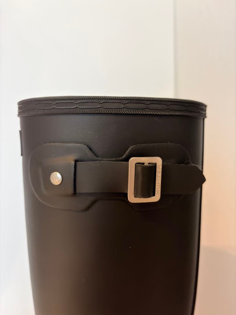 HUNTER ブラック ロングブーツ バックル付き オリジナルツアーレインブーツ