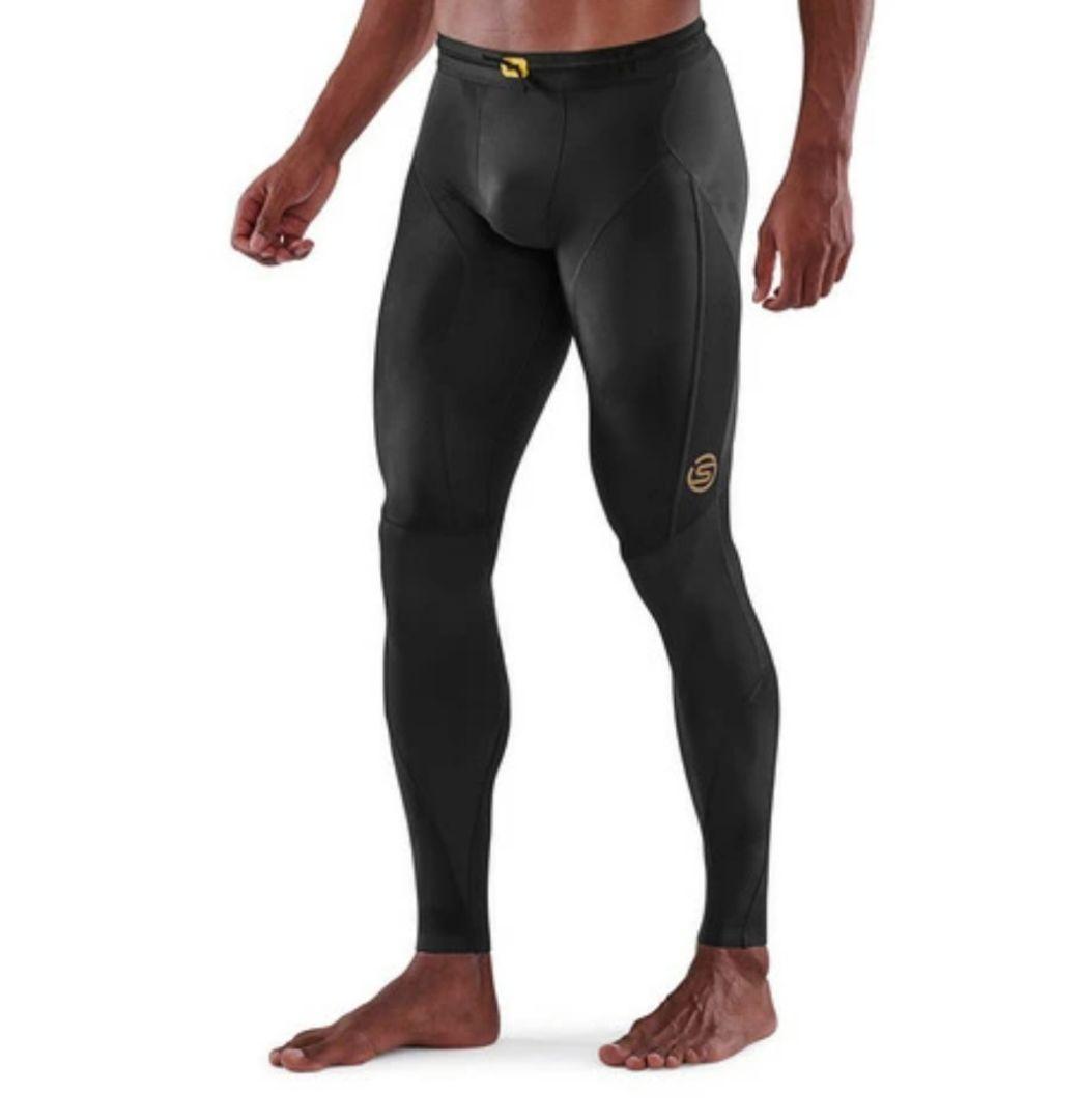 SKINS ブラック コンプレッションレギンス L