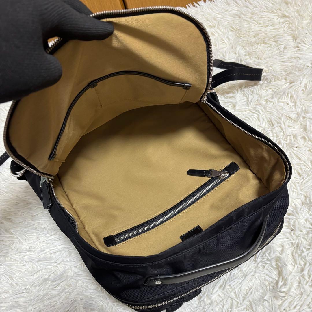 ダンヒル ガーズマン リュック バックパック A4可 大容量 黒 2層 近年