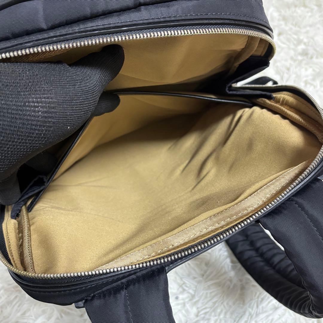 ダンヒル ガーズマン リュック バックパック A4可 大容量 黒 2層 近年