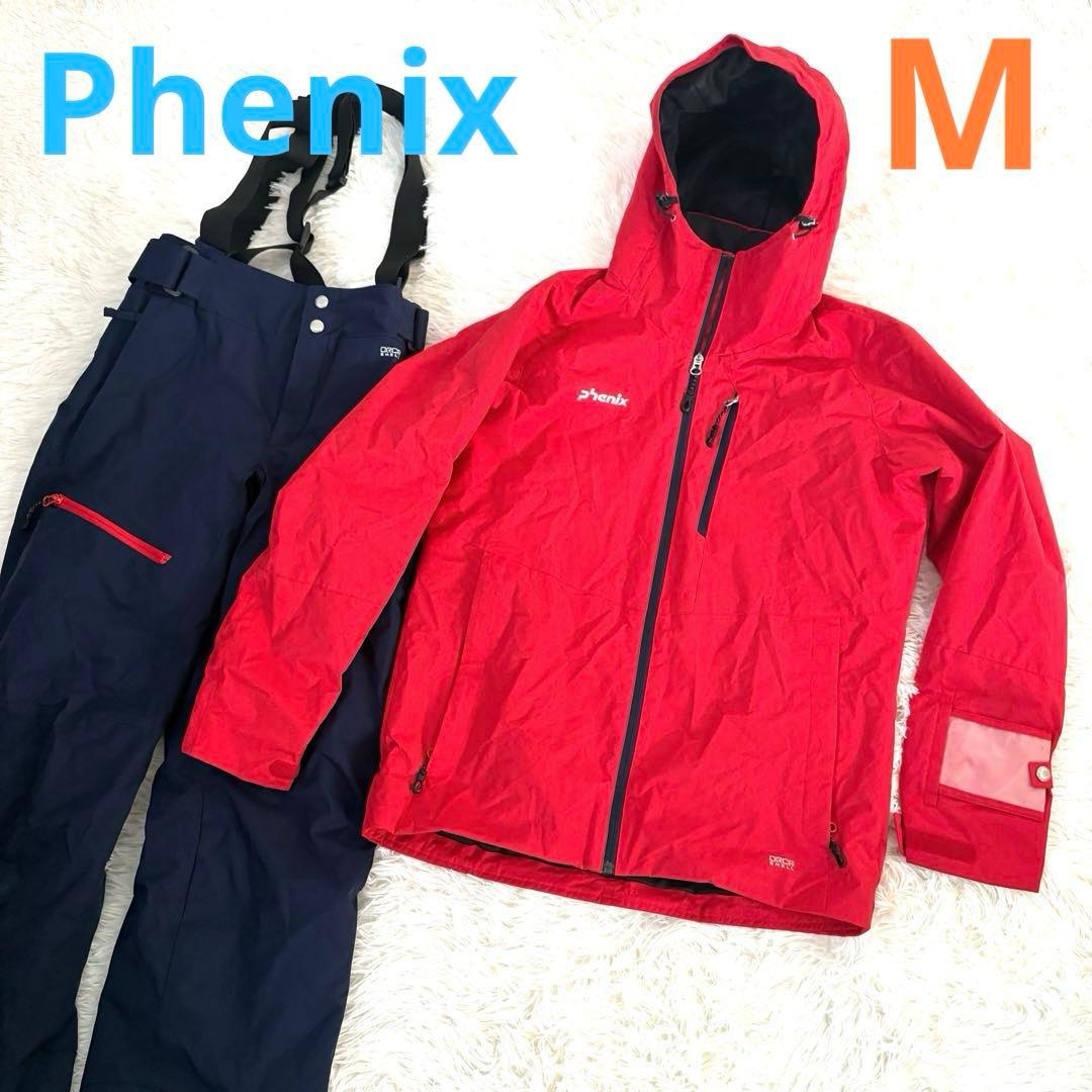 美品☆Phenix フェニックス　スキーウェア上下　スノボ　レッド　紺　Mサイズ
