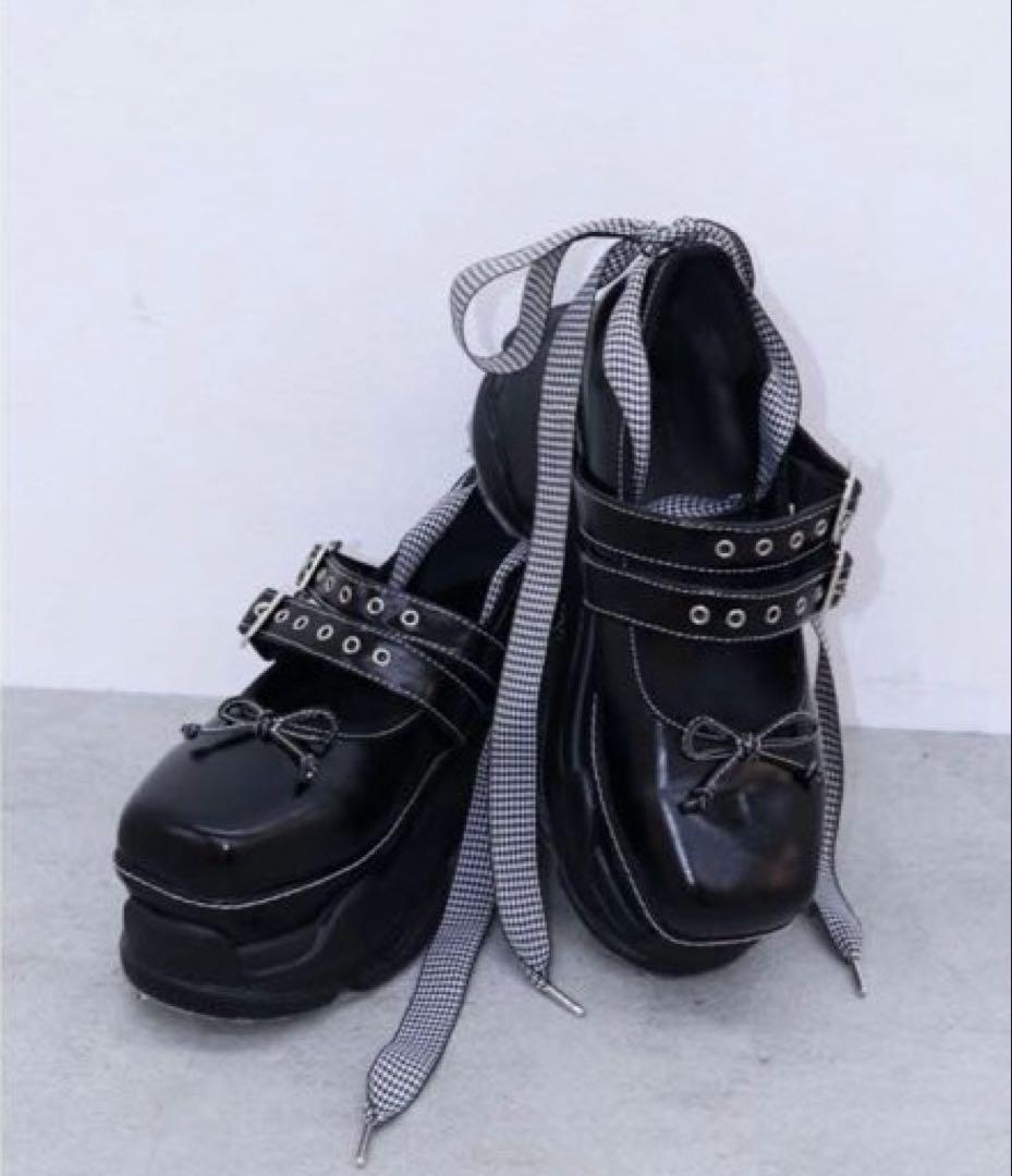 jouetie 厚底スニーカーソールバレエシューズ 23cm