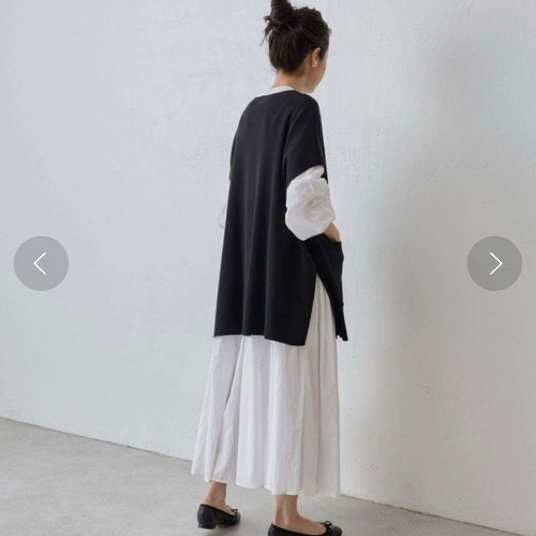 美品 BEARDSLEY ビアズリー　Vネックニットベスト 黒 フリーサイズ