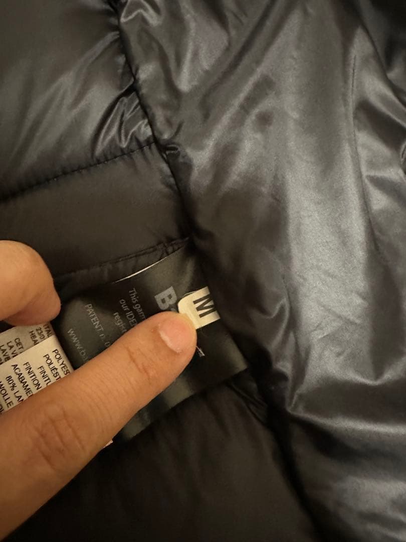 Bark ダッフルコート ニット&ダウン　BLACK