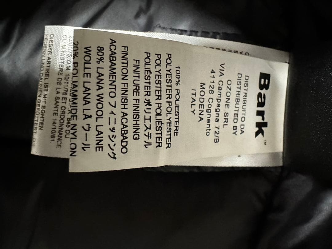 Bark ダッフルコート ニット&ダウン　BLACK