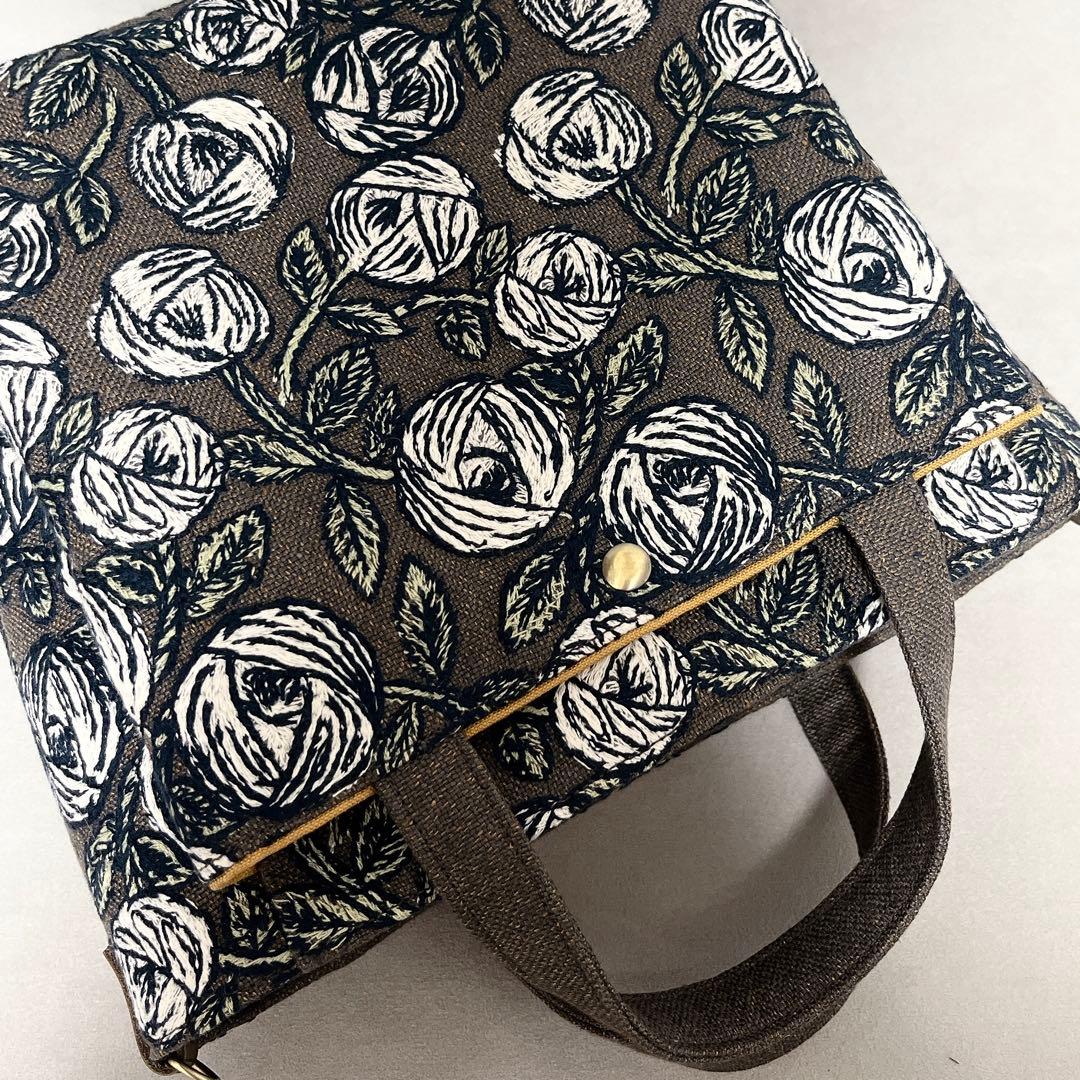 ハンドメイド　ミナペルホネン　ドローストリングバッグ⑅︎◡̈︎*