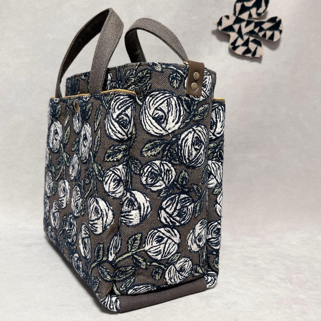 ハンドメイド　ミナペルホネン　ドローストリングバッグ⑅︎◡̈︎*