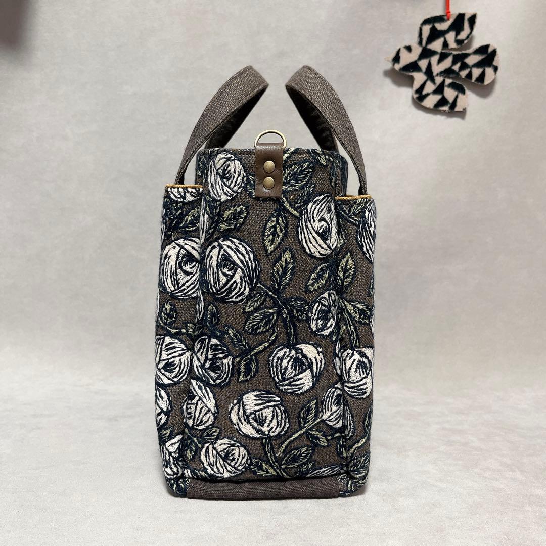 ハンドメイド　ミナペルホネン　ドローストリングバッグ⑅︎◡̈︎*