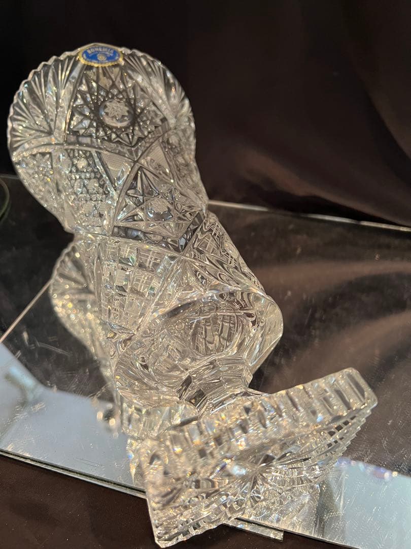 ボヘミア　88993/86181/109 クリスタル花器　チェコ