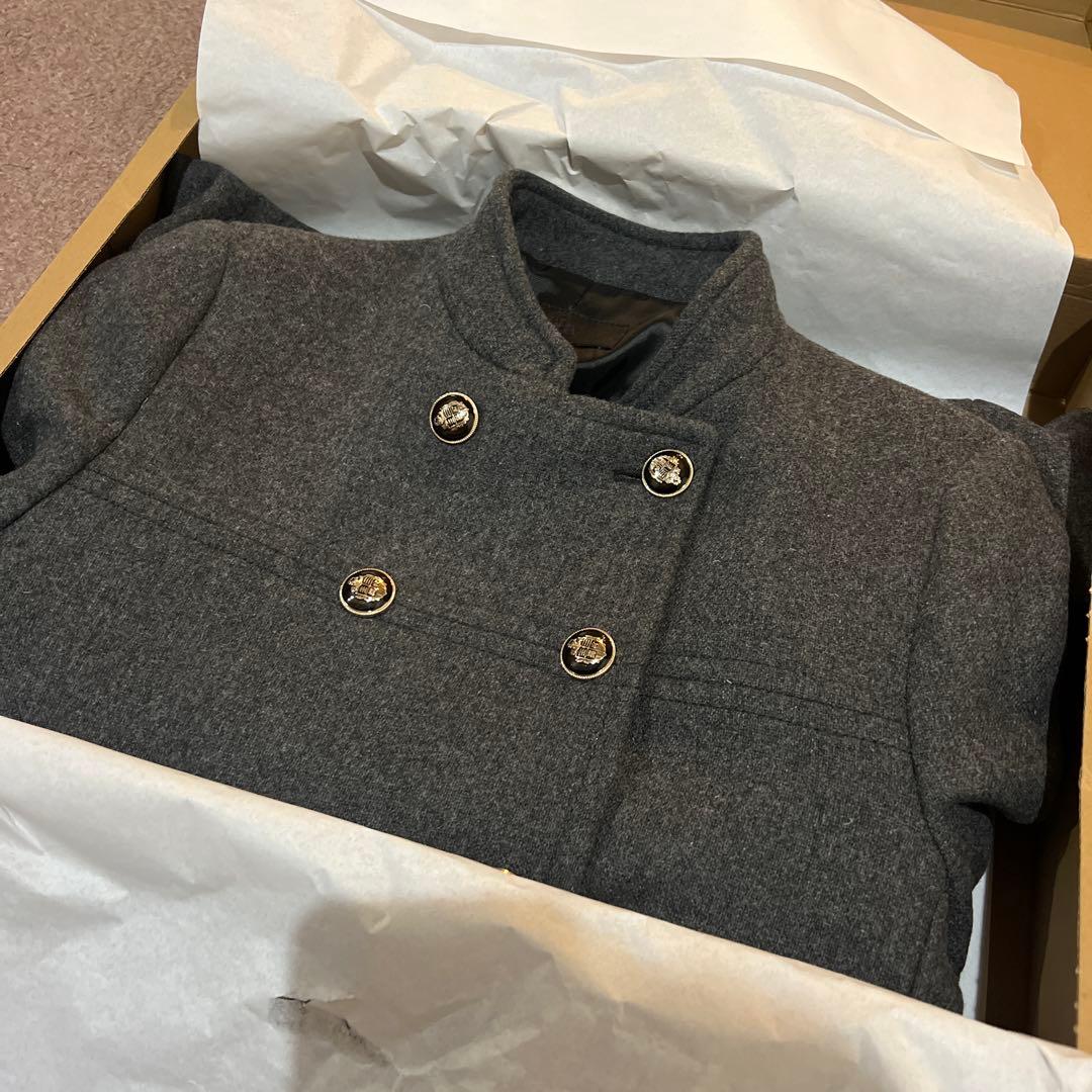 ZARAウールダブルブレストコートS グレー タグ付き新品